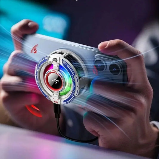 MEMO Magnetic Mobile Cooling Fan | Semiconductor Phone Cooler with RGB Lights | Fast Cooling Gaming Radiator for Android & iPhone