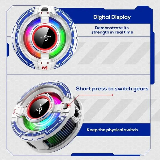 MEMO Magnetic Mobile Cooling Fan | Semiconductor Phone Cooler with RGB Lights | Fast Cooling Gaming Radiator for Android & iPhone