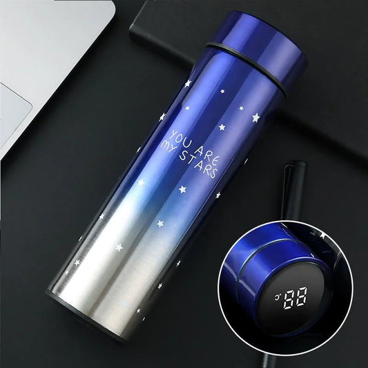 LED Temperature Display Water Bottle | Smart Stainless Steel Vacuum 500ml Flask