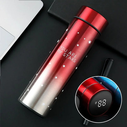 LED Temperature Display Water Bottle | Smart Stainless Steel Vacuum 500ml Flask