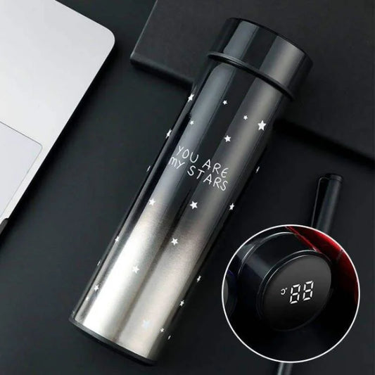LED Temperature Display Water Bottle | Smart Stainless Steel Vacuum 500ml Flask