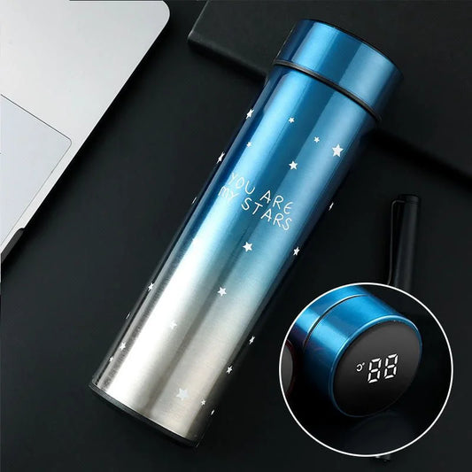 LED Temperature Display Water Bottle | Smart Stainless Steel Vacuum 500ml Flask