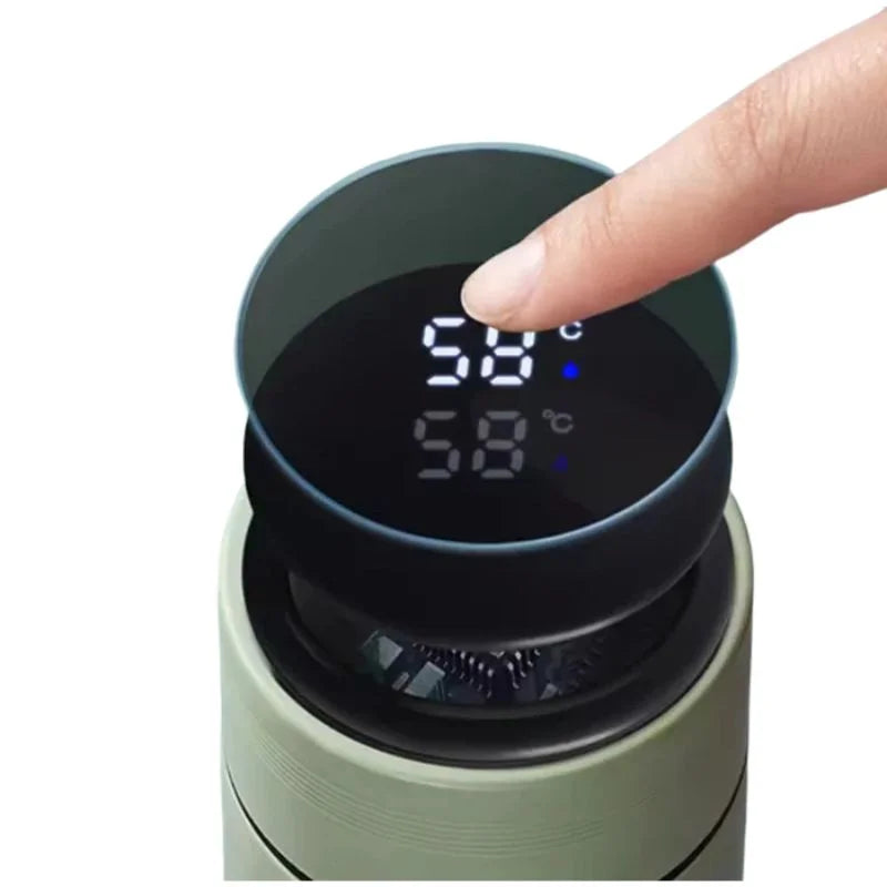 LED Temperature Display Water Bottle | Smart Stainless Steel Vacuum 500ml Flask