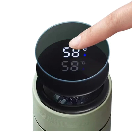 LED Temperature Display Water Bottle | Smart Stainless Steel Vacuum 500ml Flask