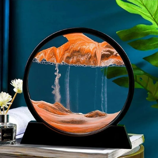 Moving Sand Art Picture  | 3D Dynamic Deep Sea Sandscape with Display Stand | Random Color