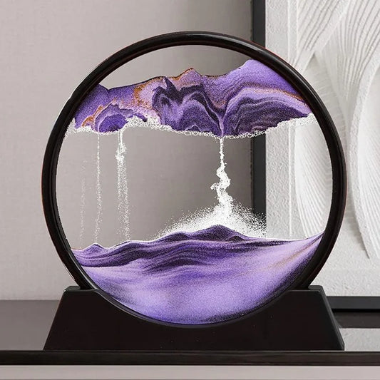 Moving Sand Art Picture  | 3D Dynamic Deep Sea Sandscape with Display Stand | Random Color