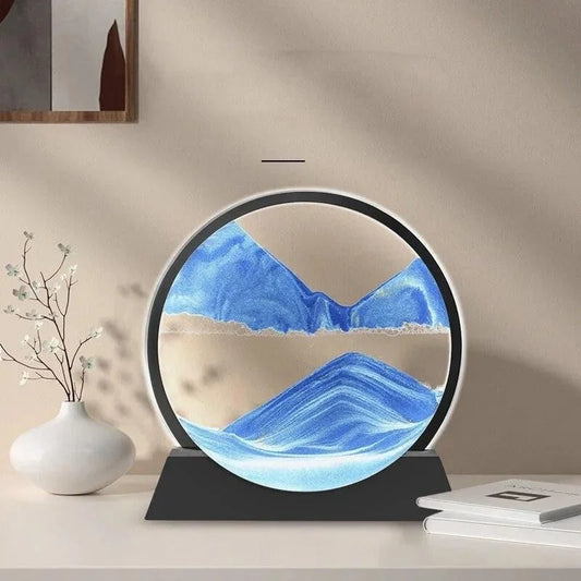 Moving Sand Art Picture  | 3D Dynamic Deep Sea Sandscape with Display Stand | Random Color