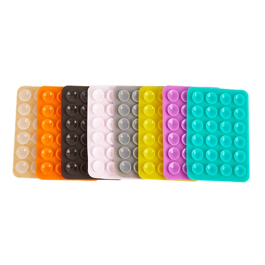 Stick & Grip Suction Cup Phone Holder | Reusable Silicone Pad | Random Color