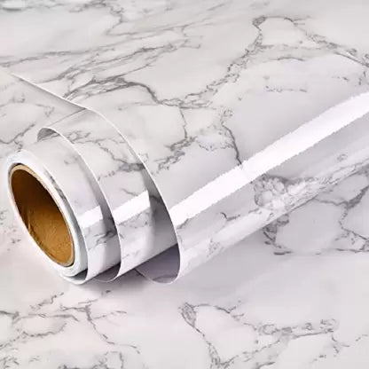 Marble Sheet Sticker | Waterproof Self-Adhesive PVC Wallpaper for Furniture Walls