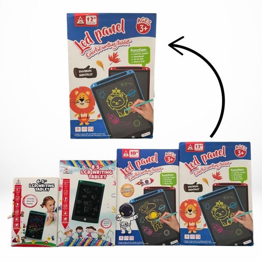Multi-Color LCD Writing Tablet | Premium Quality | Reusable Drawing & Note-Taking Tool for Kids | Random Colors