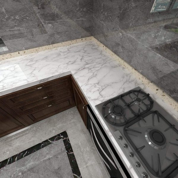 Marble Sheet Sticker | Waterproof Self-Adhesive PVC Wallpaper for Furniture Walls