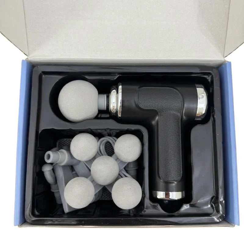 Massage gun with 9 interchangeable heads
